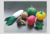 Felt Vegetable Patterns Set II Vegetables Felt Pattern and Tutorial - Radish Pumpkin Sweet Pepper Mushroom PDF Felt Patterns (Instant Download)